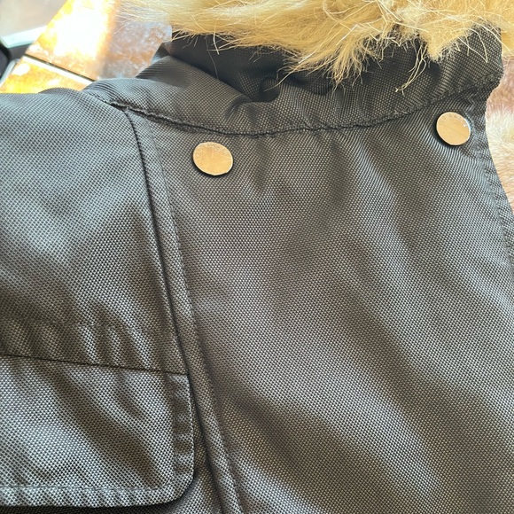 LIKE NEW TED BAKER OCKE FAUX FUR PARKA COAT FULLY LINED SZ US 6 OR TED SZ 2 - Picture 6 of 12